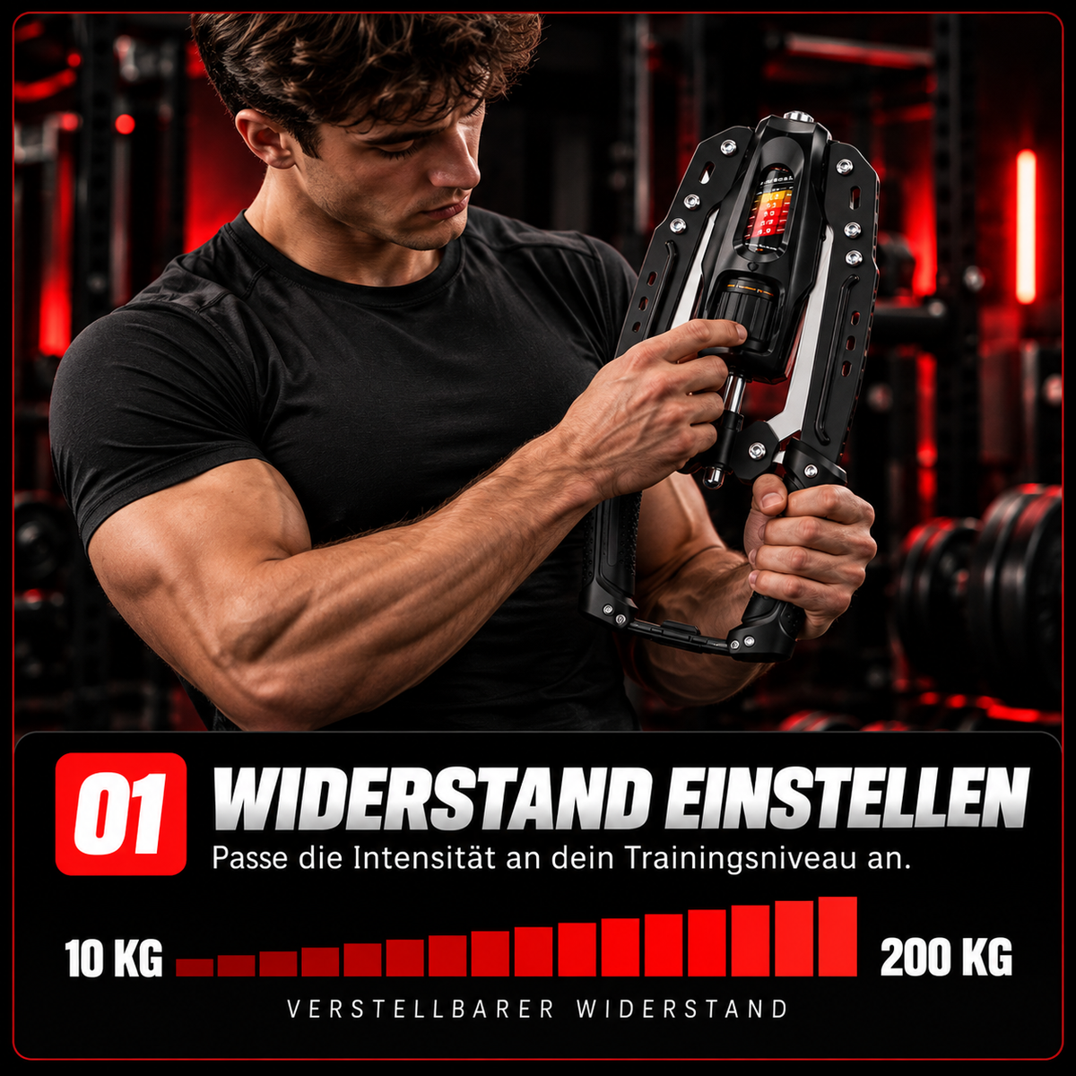 Schritt 1 – Widerstand einstellen